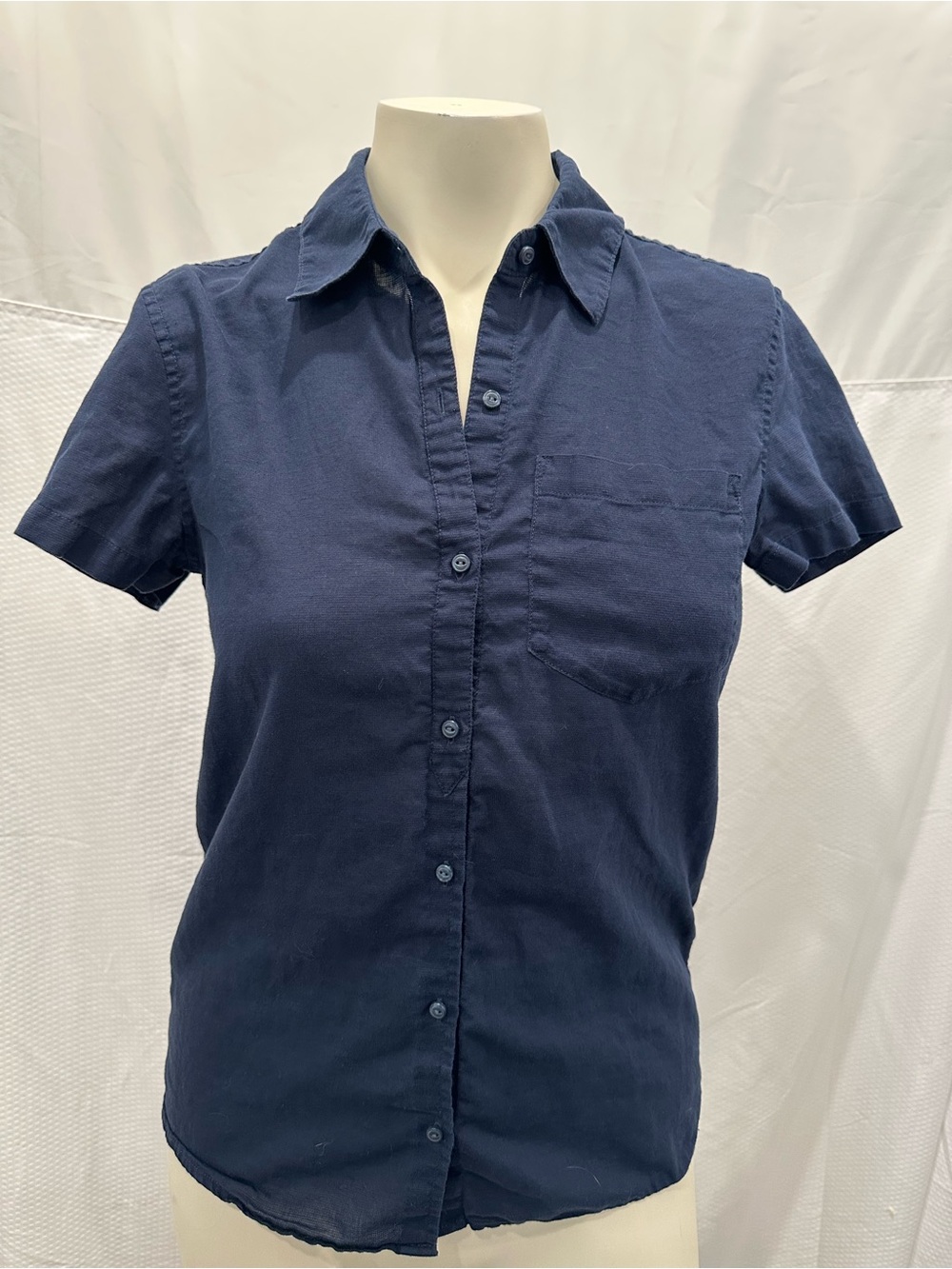 Patagonia Navy Short Sleeve Button-Down Shirt